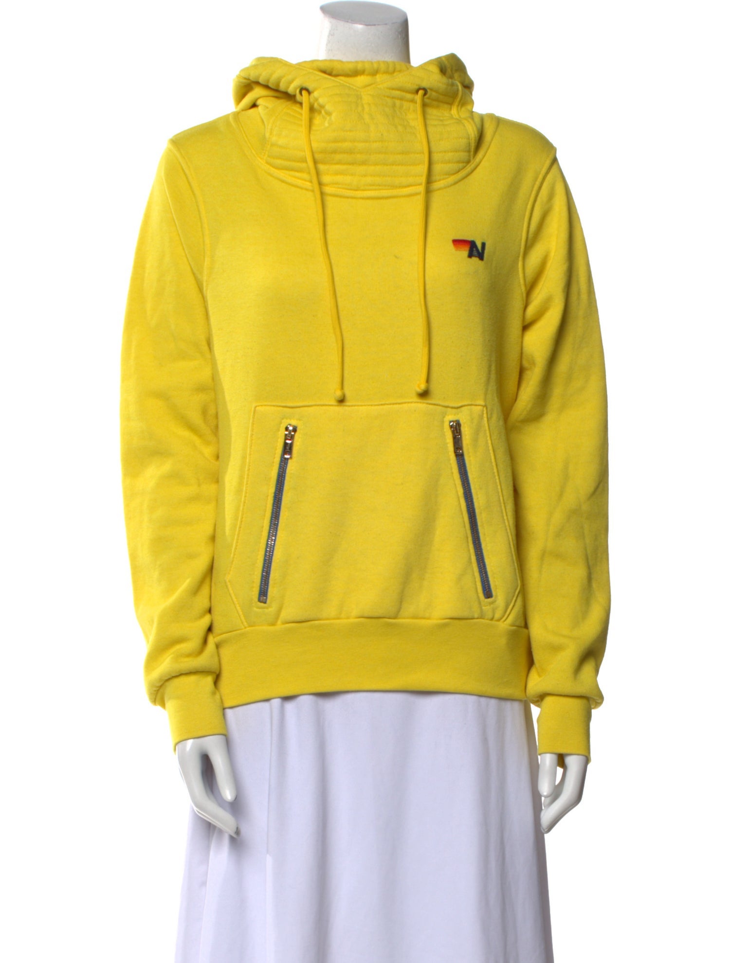 Aviator Nation Mock Neck Long Sleeve Sweatshirt