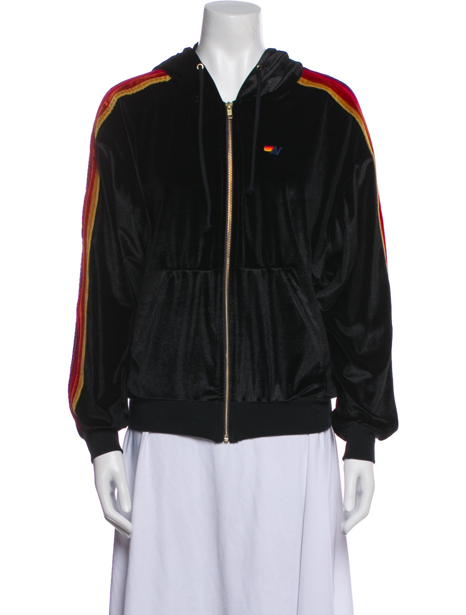 Aviator Nation Striped Bomber Jacket