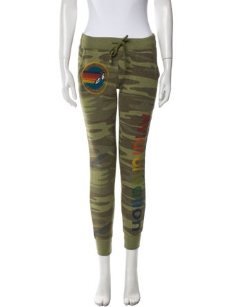 Aviator Nation Camouflage Print Skinny Leg Pants
