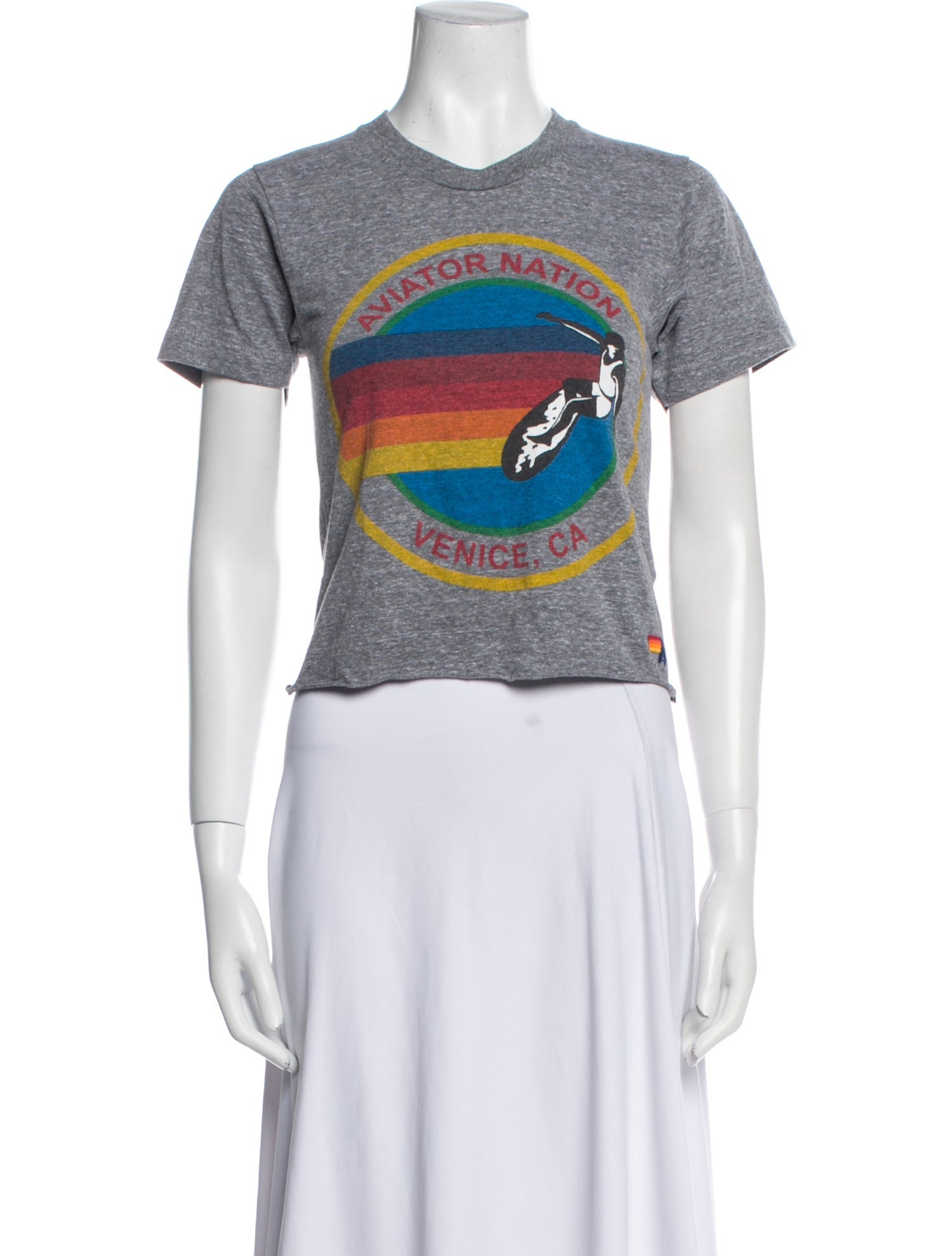 Aviator Nation Graphic Print Crew Neck T-Shirt