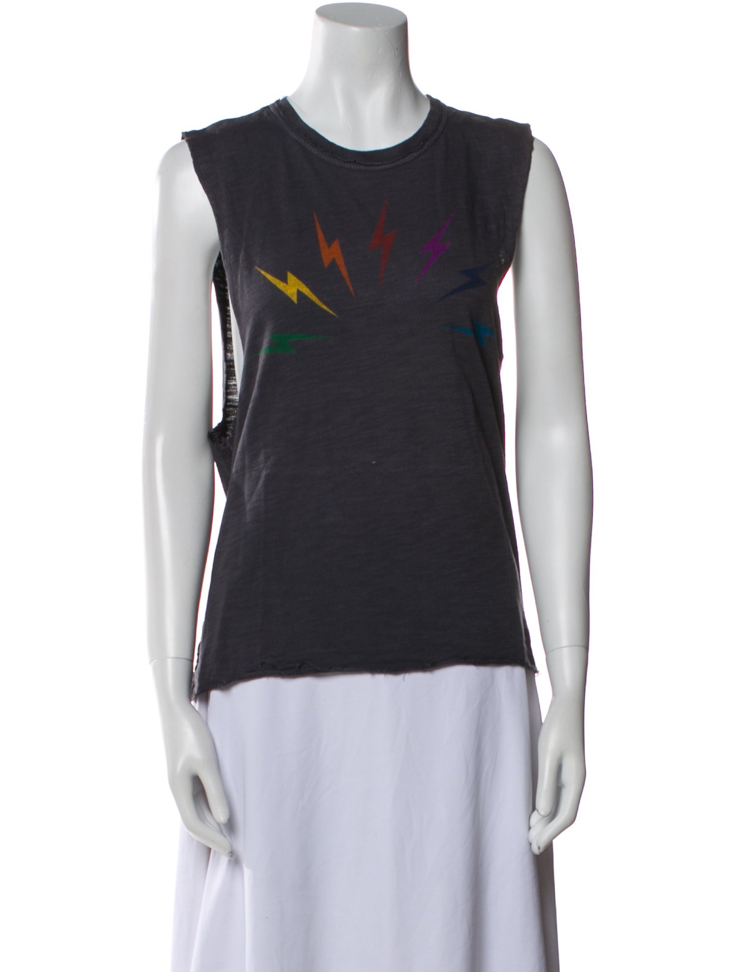 Aviator Nation Graphic Print Crew Neck Top