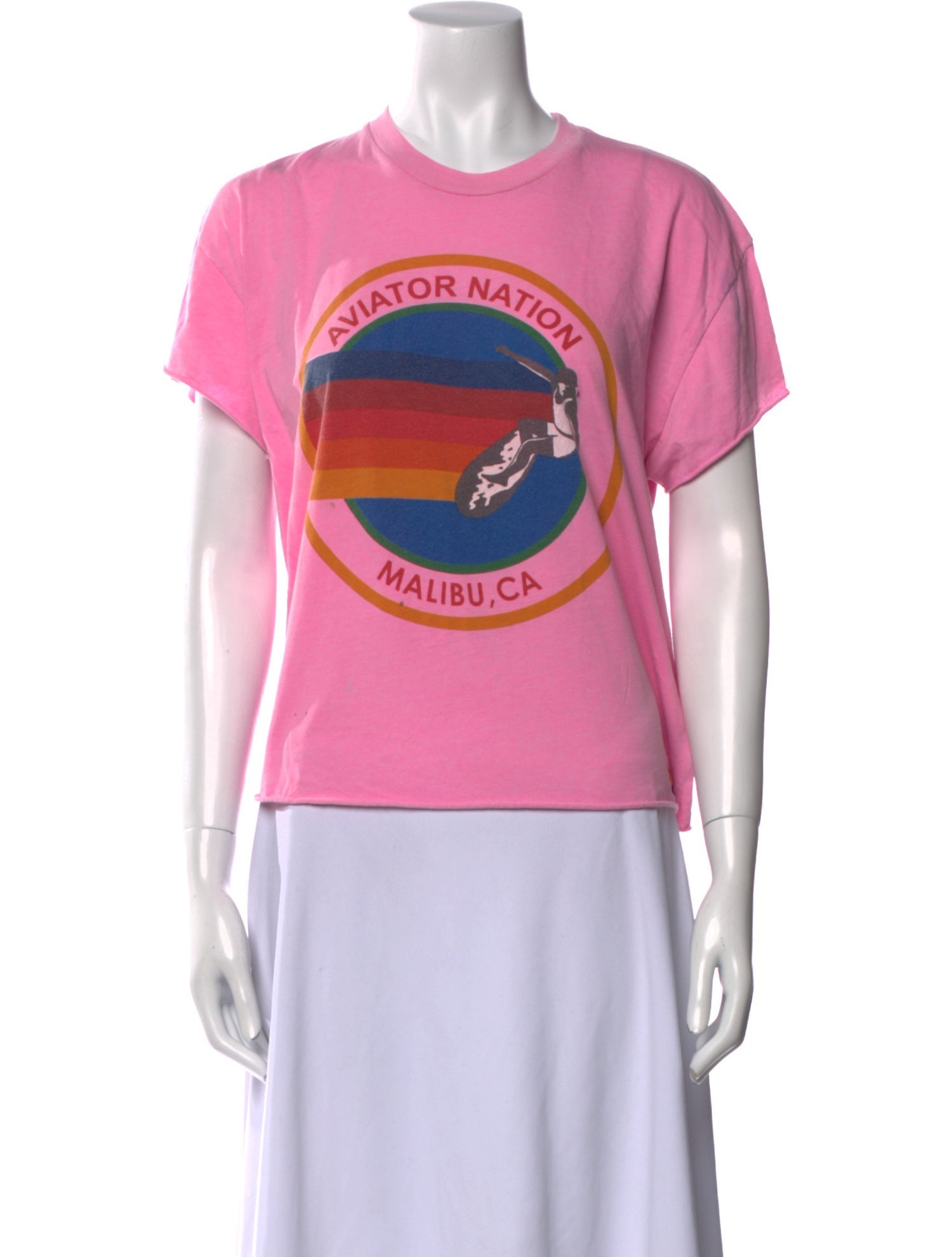 Aviator Nation Graphic Print Crew Neck T-Shirt