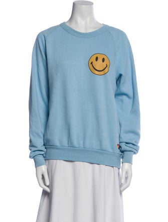 Aviator Nation Graphic Print Crew Neck Sweatshirt