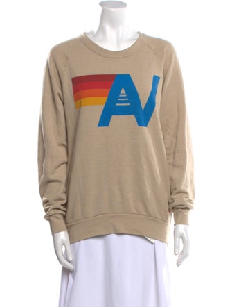 Aviator Nation Graphic Print Crew Neck Sweatshirt