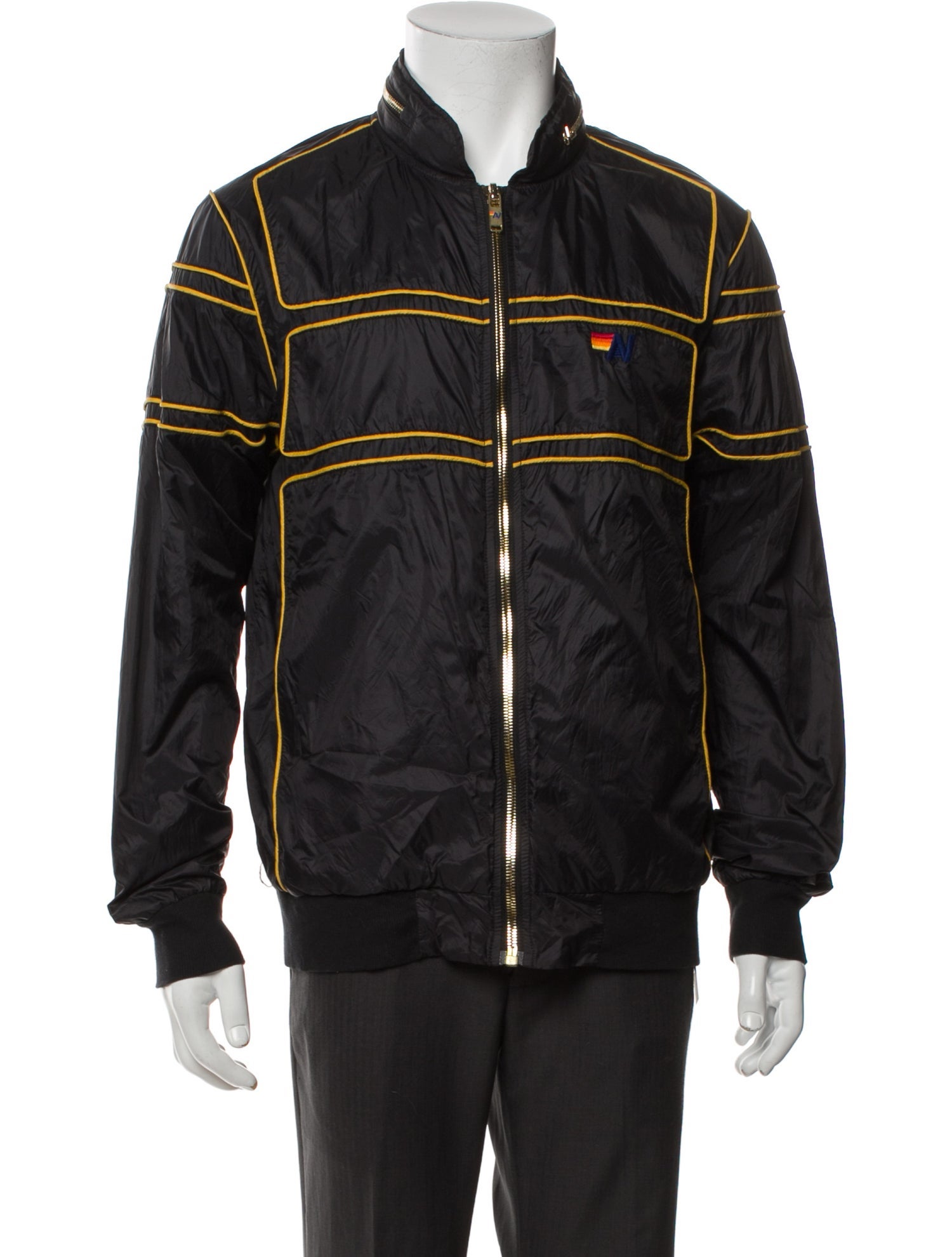 Aviator Nation Striped Windbreaker