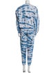 Aviator Nation Tie-Dye Print Embroidered Accent Pant Set