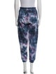 Aviator Nation Tie-Dye Print Embroidered Accent Sweatpants