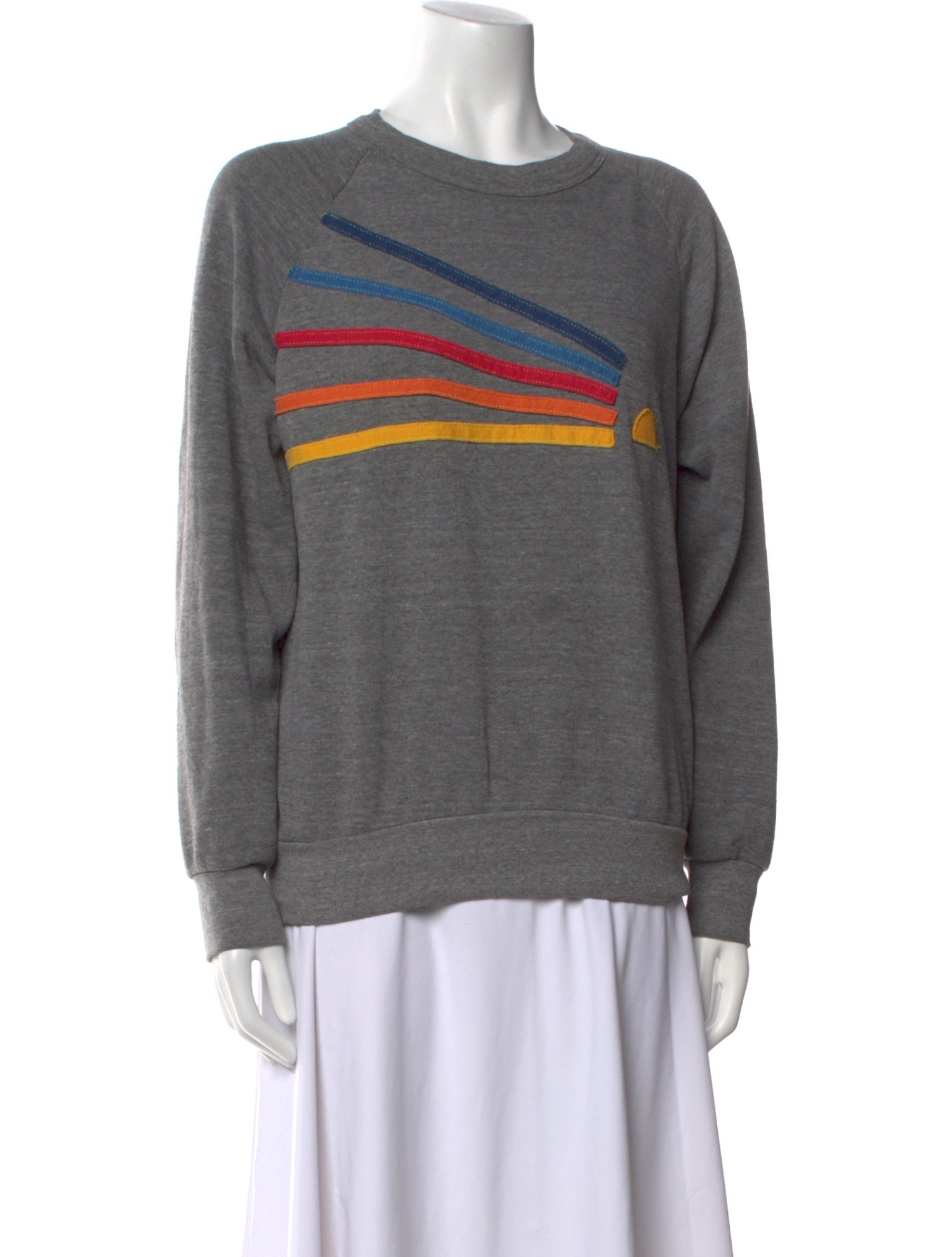 Aviator Nation Graphic Print Crew Neck Sweatshirt