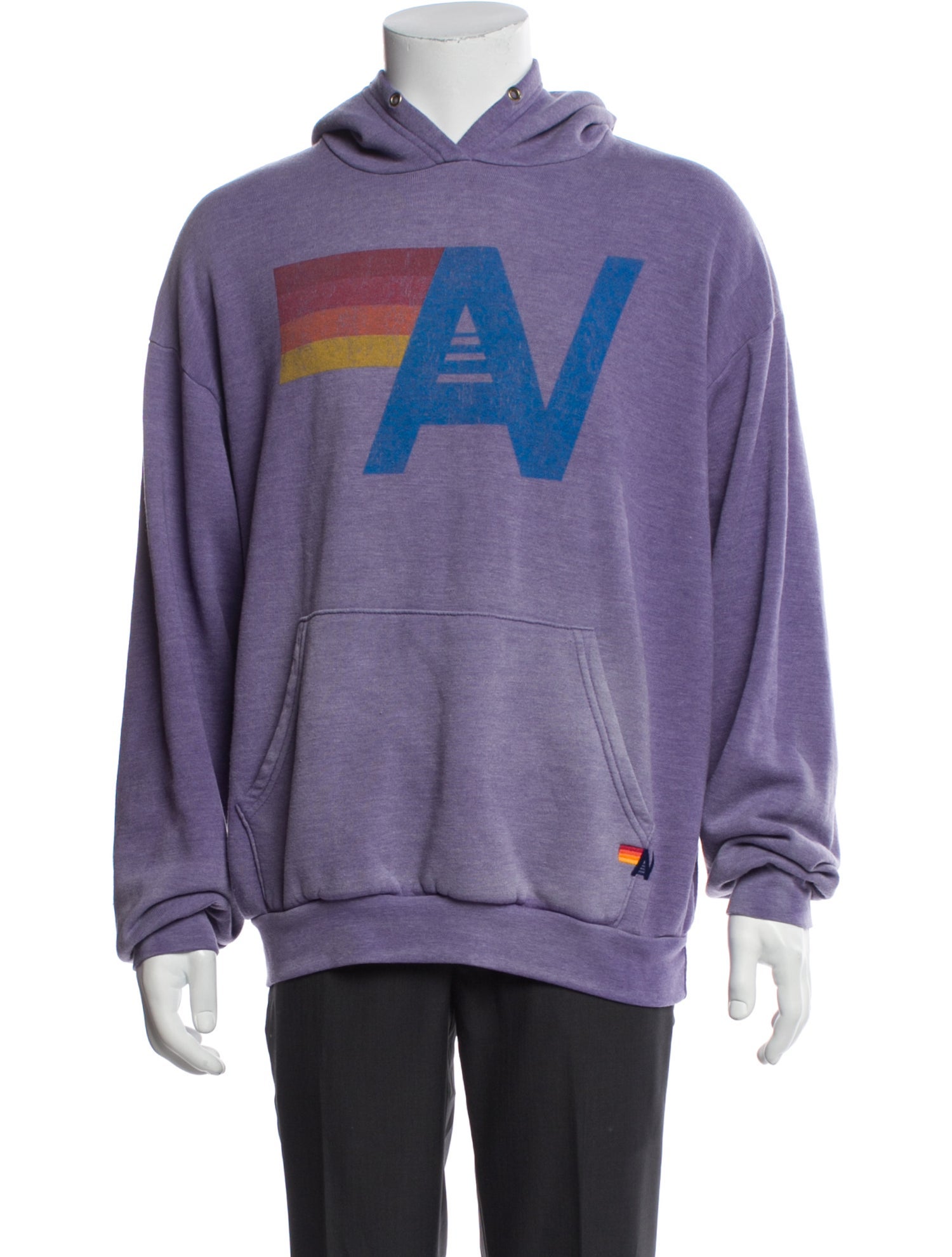 Aviator Nation Graphic Print Crew Neck Hoodie