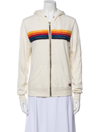 Aviator Nation Striped Biker Jacket