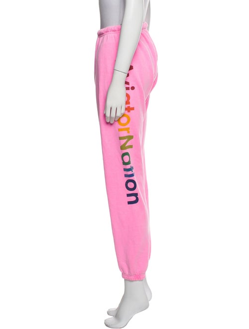 Aviator Nation Graphic Print Embroidered Accent Sweatpants