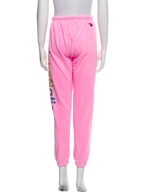 Aviator Nation Graphic Print Embroidered Accent Sweatpants