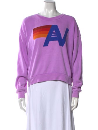 Aviator Nation Graphic Print Crew Neck Sweatshirt