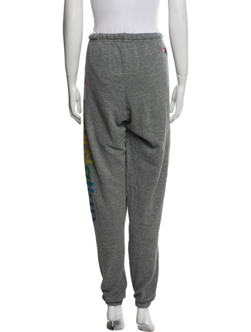 Aviator Nation Graphic Print Embroidered Accent Sweatpants