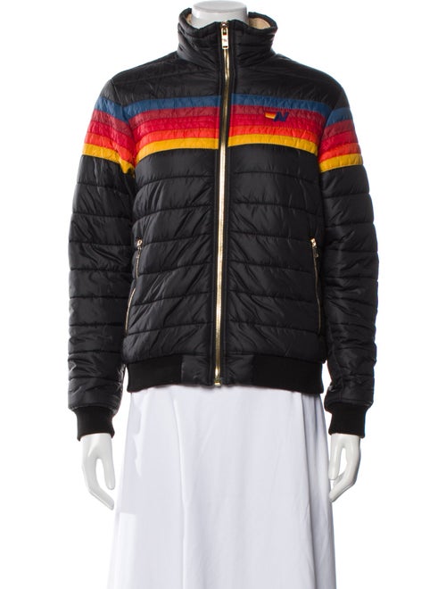 Aviator Nation Striped Bomber Jacket