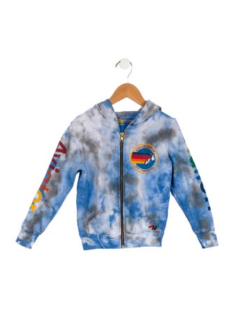 Aviator Nation Toddlers' Tie Dye Zip Up Sweatshirt