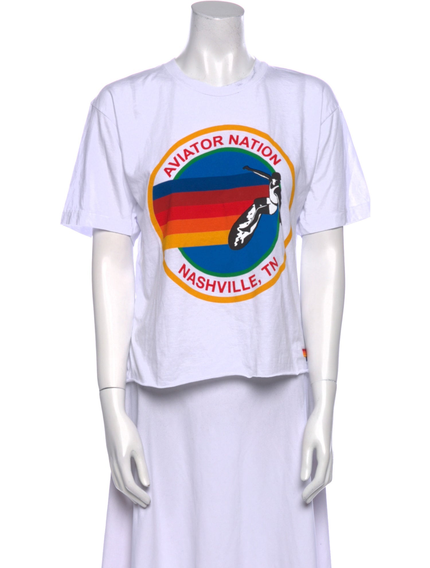 Aviator Nation Graphic Print Crew Neck T-Shirt w/ Tags