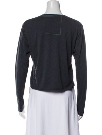 Aviator Nation Graphic Print Scoop Neck Crop Top