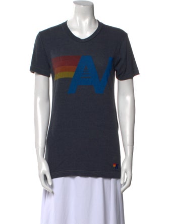 Aviator Nation Graphic Print Crew Neck T-Shirt