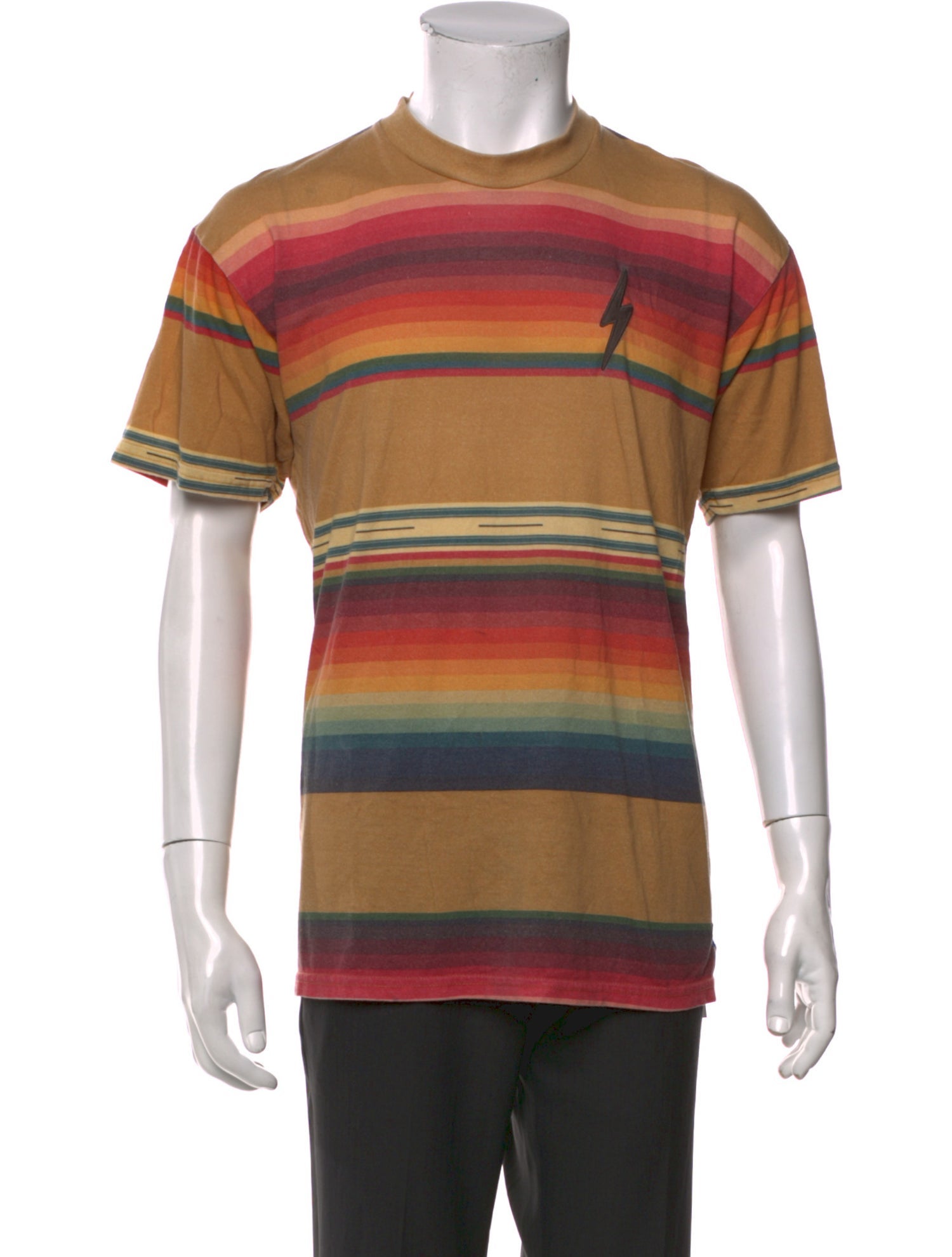Aviator Nation Striped Crew Neck T-Shirt
