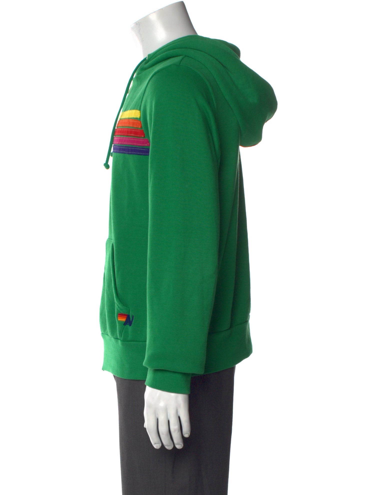 Aviator Nation Striped Crew Neck Hoodie