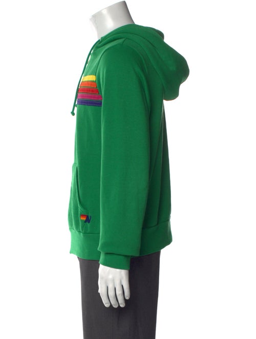 Aviator Nation Striped Crew Neck Hoodie