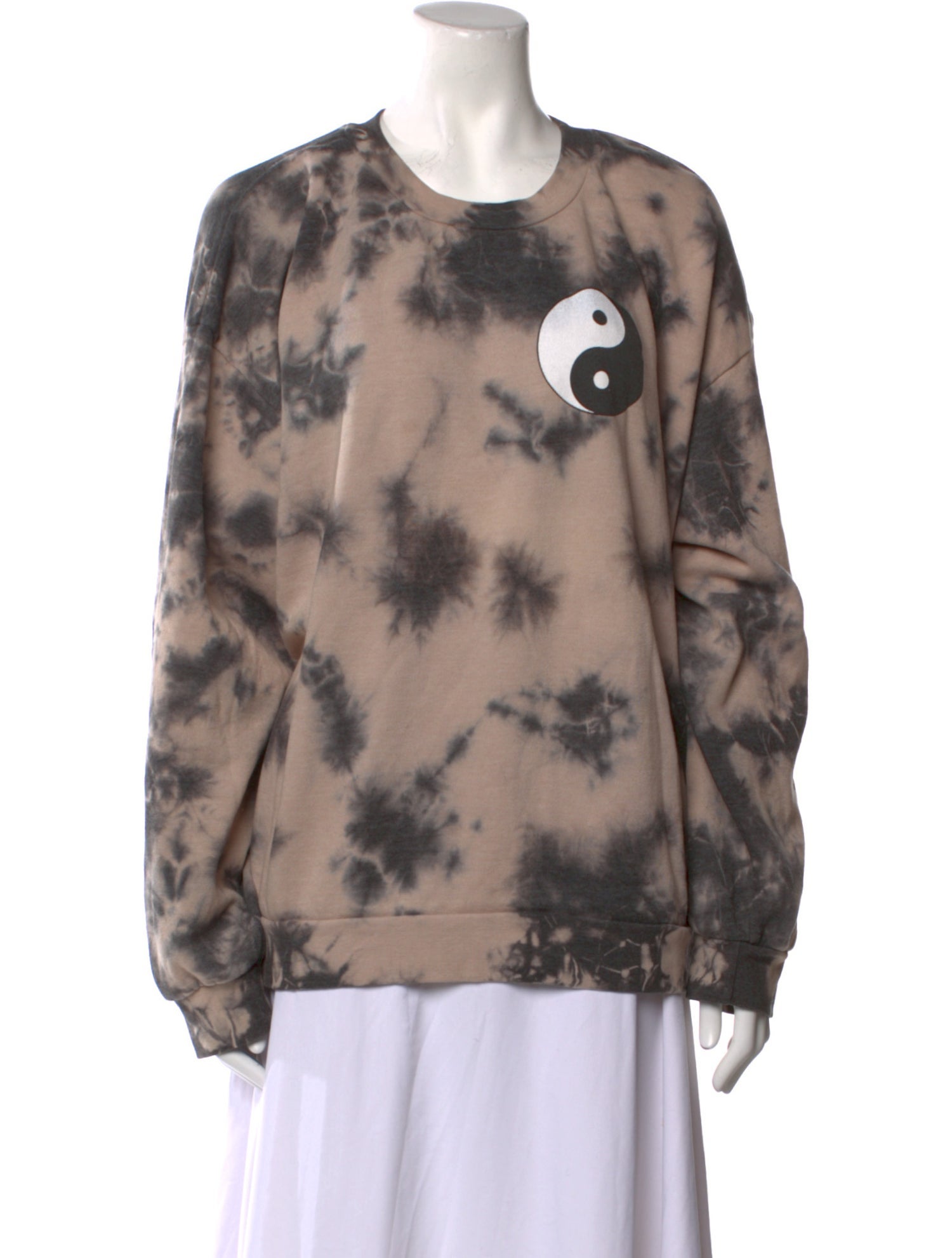 Aviator Nation Tie-Dye Print Crew Neck Sweatshirt