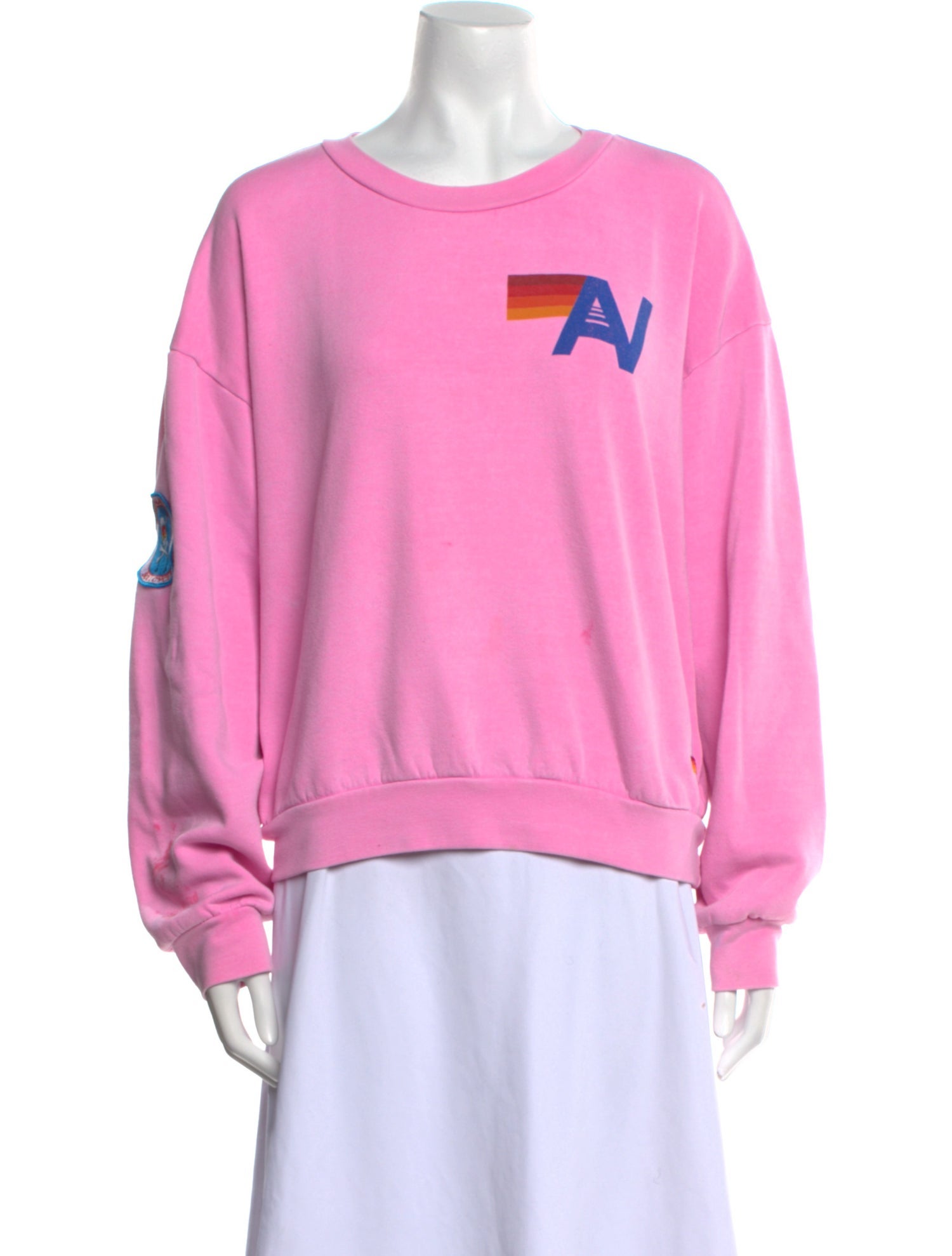 Aviator Nation Graphic Print Crew Neck Sweatshirt