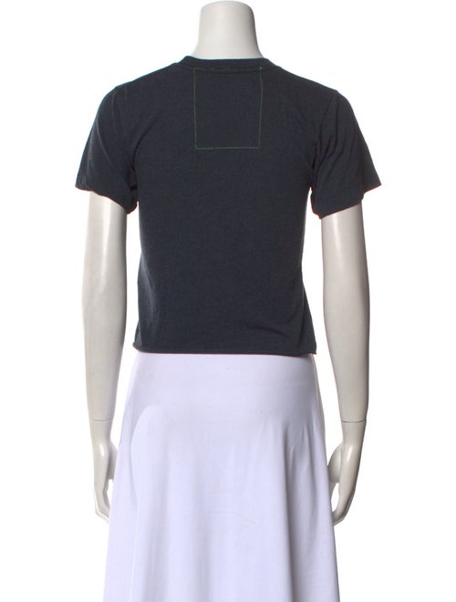 Aviator Nation Graphic Print Crew Neck Crop Top