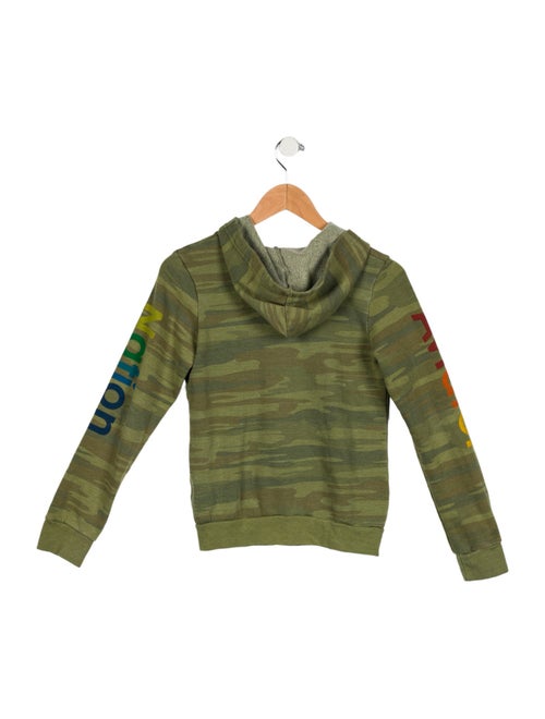 Aviator Nation Kids' Camouflage Zip Up Sweatshirt