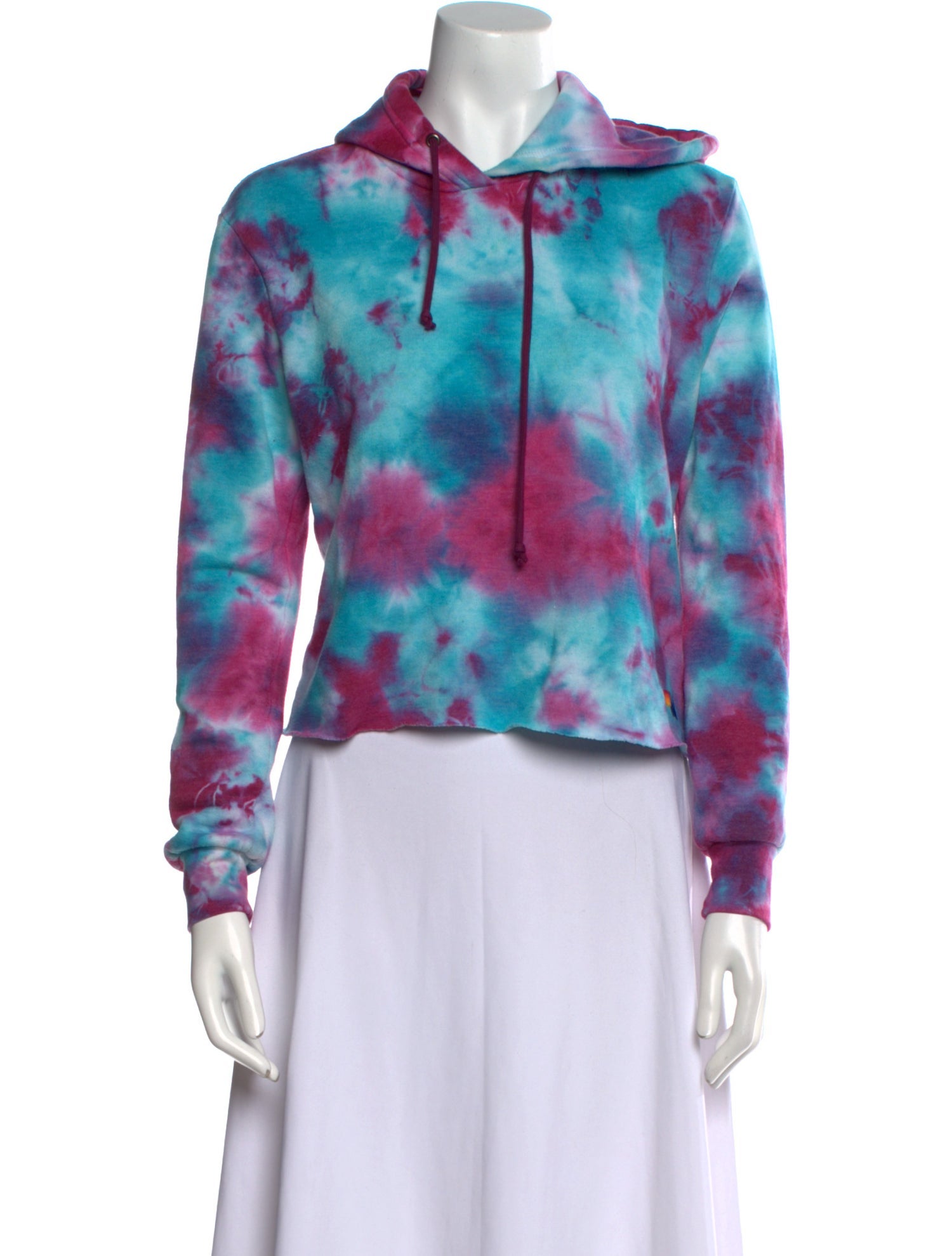 Aviator Nation Tie-Dye Print Mock Neck Sweatshirt