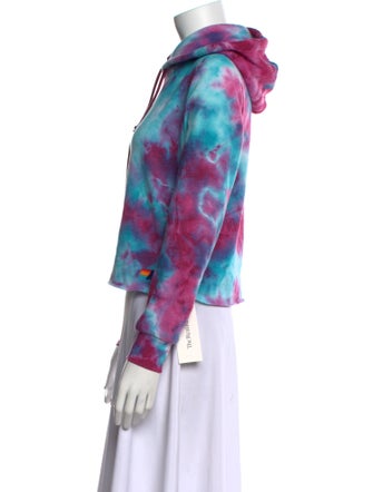 Aviator Nation Tie-Dye Print Mock Neck Sweatshirt