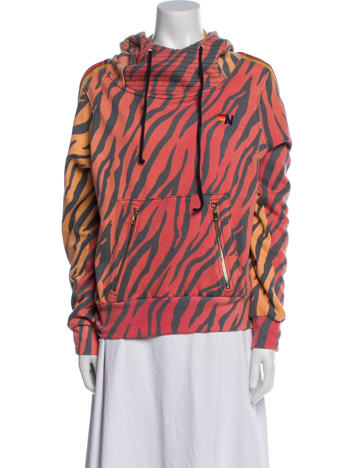 Aviator Nation Printed Mock Neck Sweatshirt