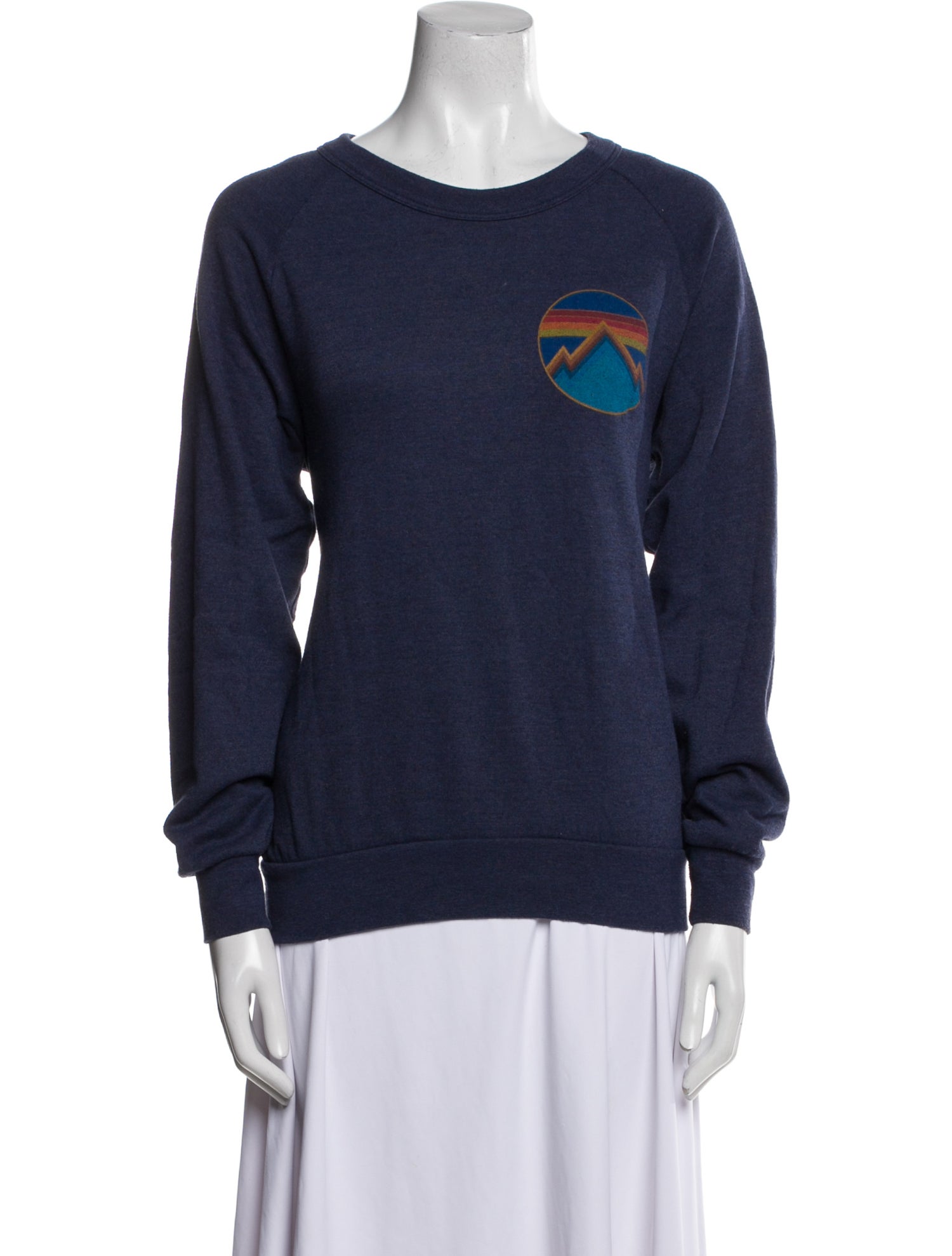 Aviator Nation Graphic Print Crew Neck Sweatshirt