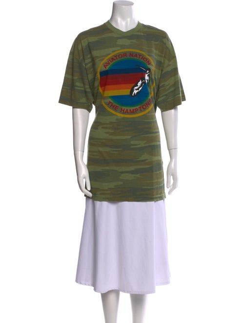 Aviator Nation Graphic Print Crew Neck T-Shirt