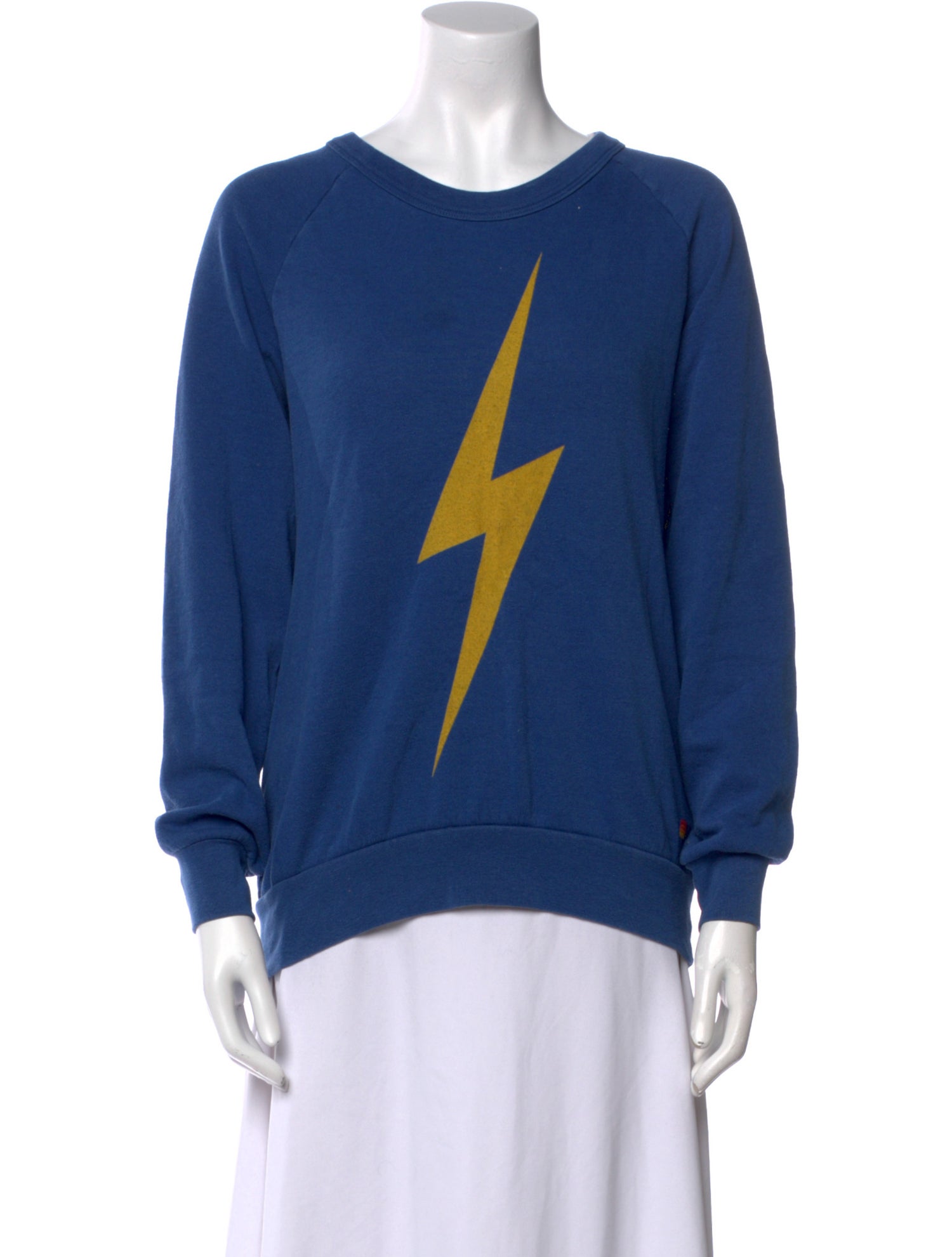 Aviator Nation Graphic Print Scoop Neck Sweater