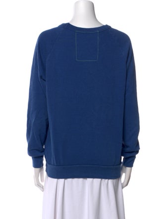 Aviator Nation Graphic Print Scoop Neck Sweater