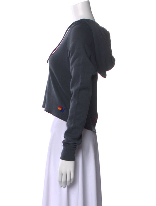 Aviator Nation Graphic Print V-Neck Crop Top