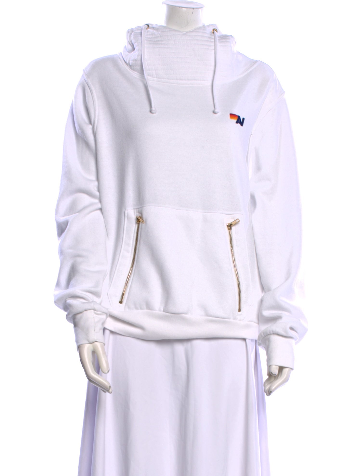 Aviator Nation Mock Neck Long Sleeve Sweatshirt