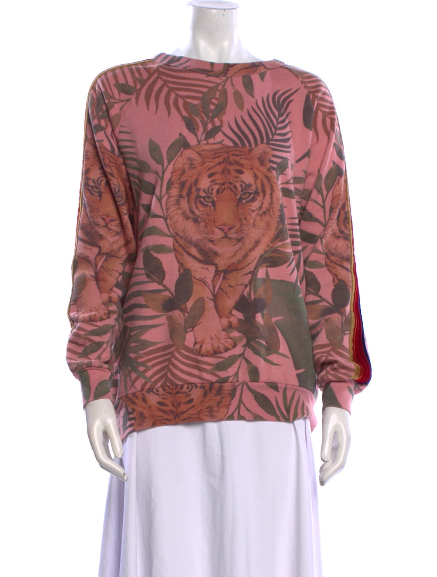 Aviator Nation Printed Bateau Neckline Blouse