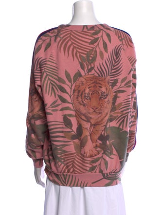 Aviator Nation Printed Bateau Neckline Blouse