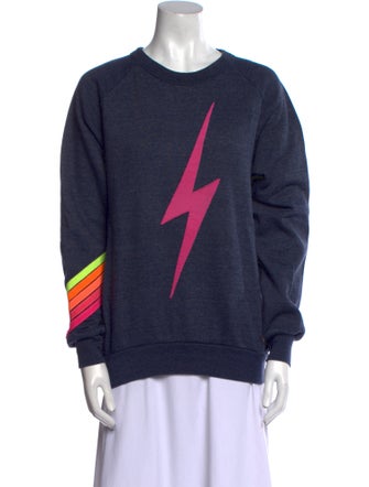 Aviator Nation Graphic Print Crew Neck Sweatshirt