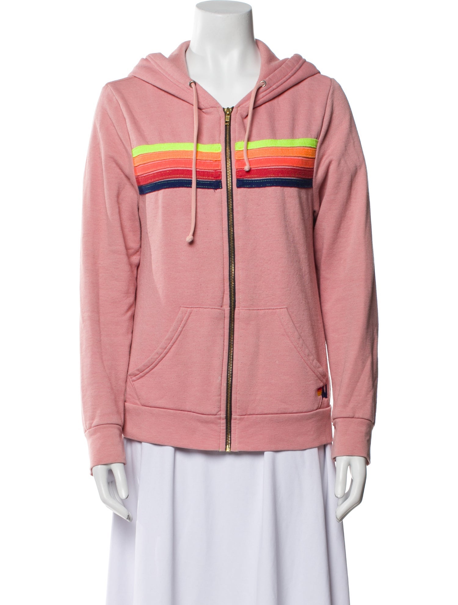 Aviator Nation Striped Denim Jacket