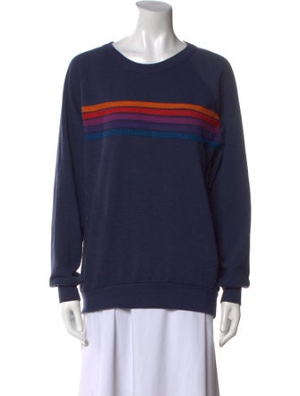 Aviator Nation Graphic Print Crew Neck Sweatshirt