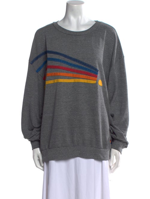 Aviator Nation Graphic Print Crew Neck Sweatshirt