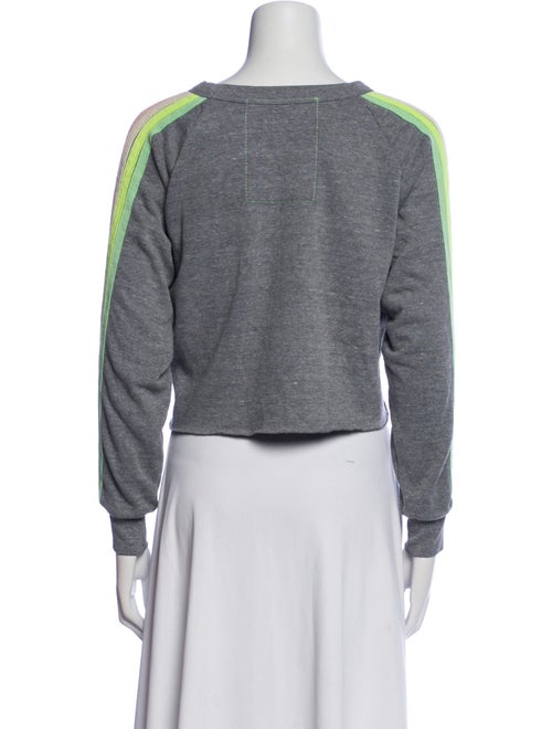 Aviator Nation Striped Bateau Neckline Crop Top