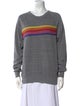 Aviator Nation Striped Crew Neck Sweatshirt
