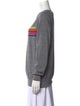 Aviator Nation Striped Crew Neck Sweatshirt