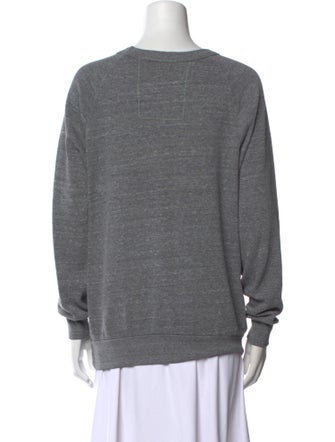 Aviator Nation Striped Crew Neck Sweatshirt