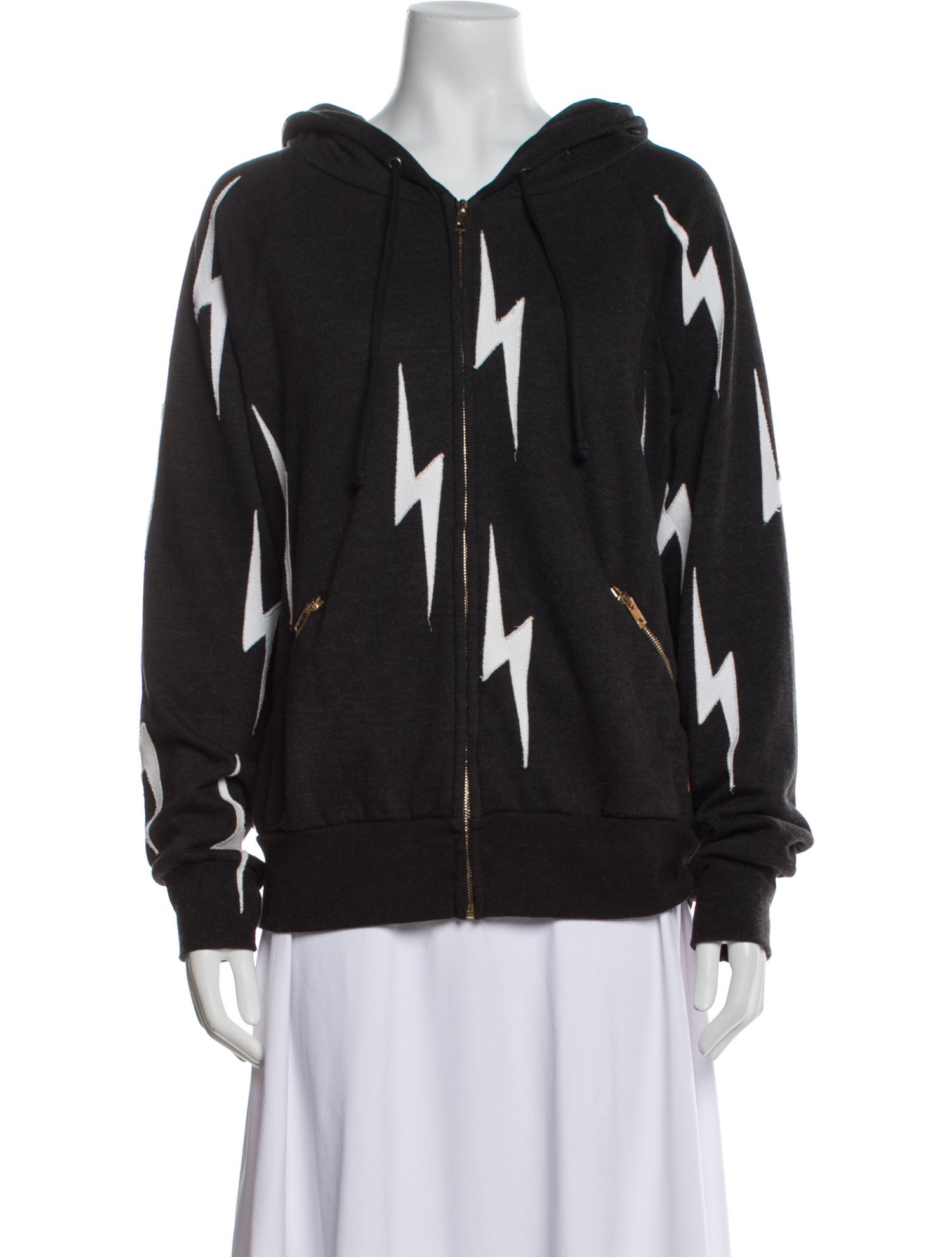 Aviator Nation Graphic Print V-Neck Sweater